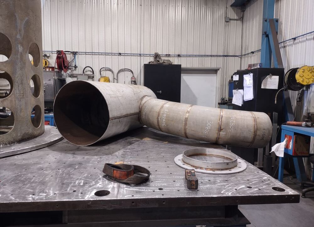 Fabrication d’un conduit de ventilation en acier inoxydable (stainless steel)