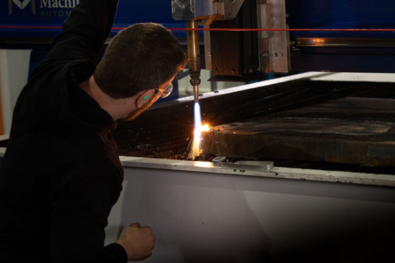 metal en feuilles oxycoupage