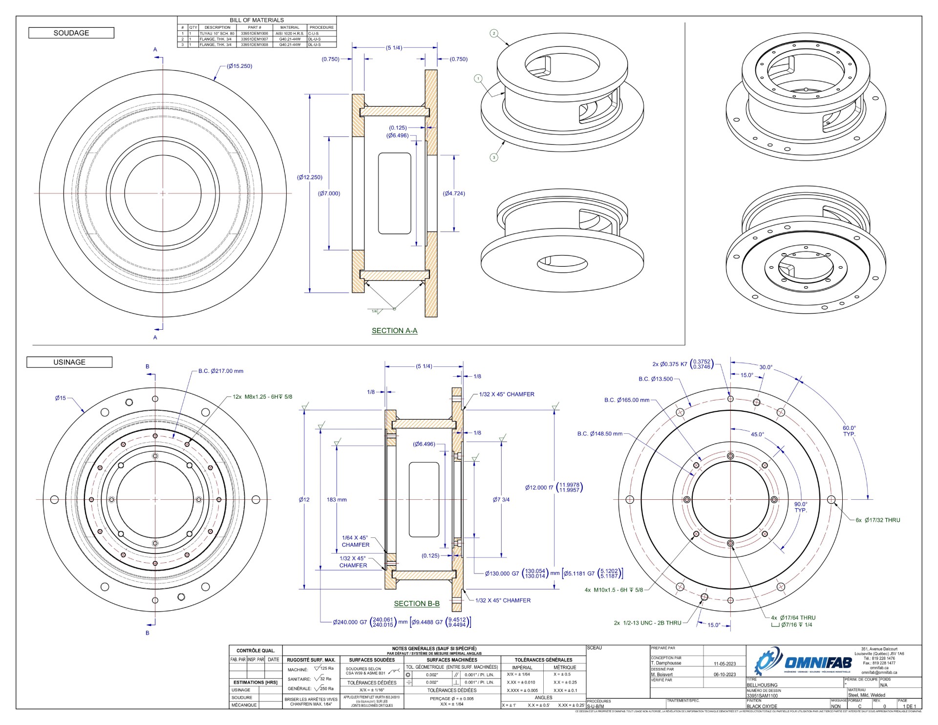 Bellhousing drawing